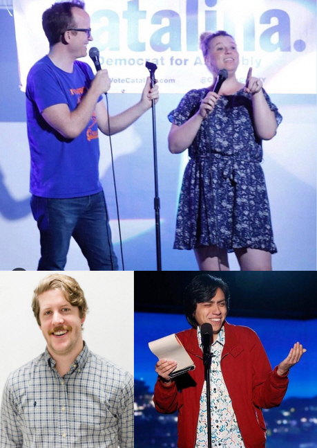 Chris Gethard, Christi Chiello, Sam Taggart, and Martin Urbano